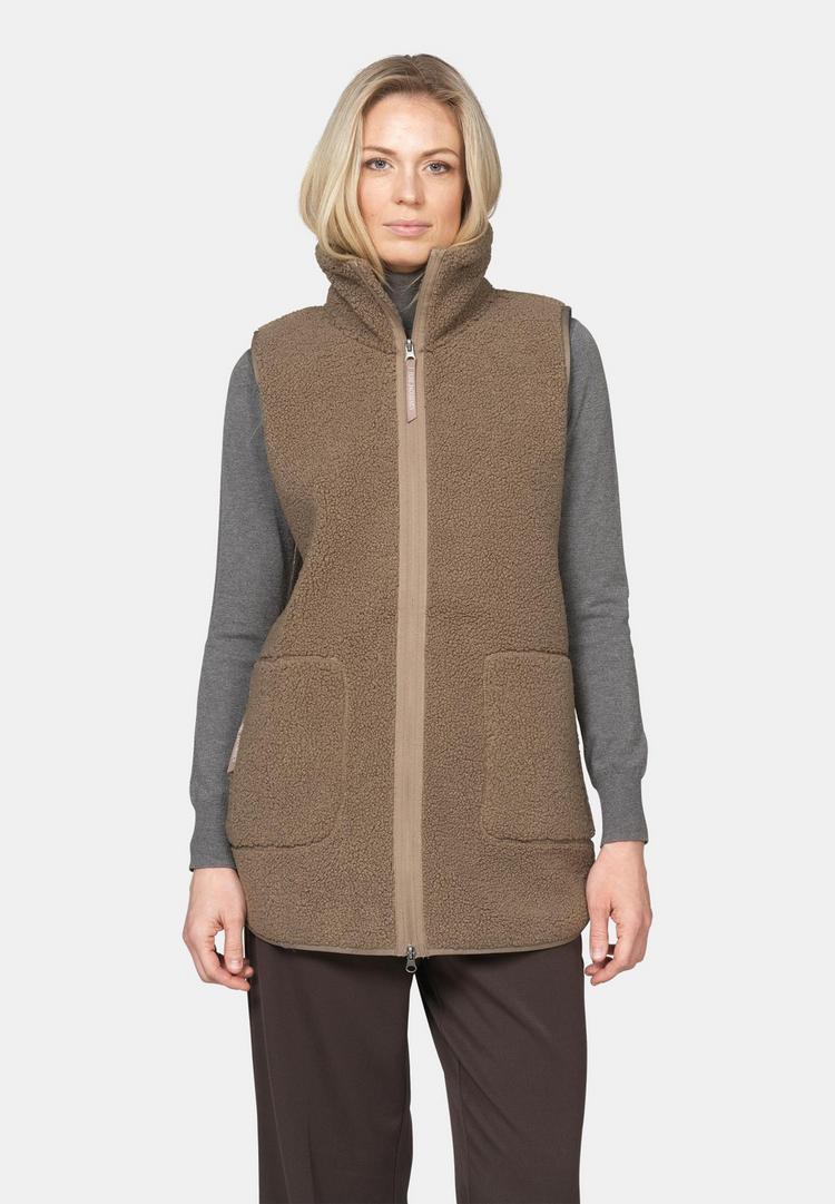 Ilse Jacobsen Ilse Jacobsen BONDEDPILE02 Longweste Damen - Greige - 0 | SportScheck