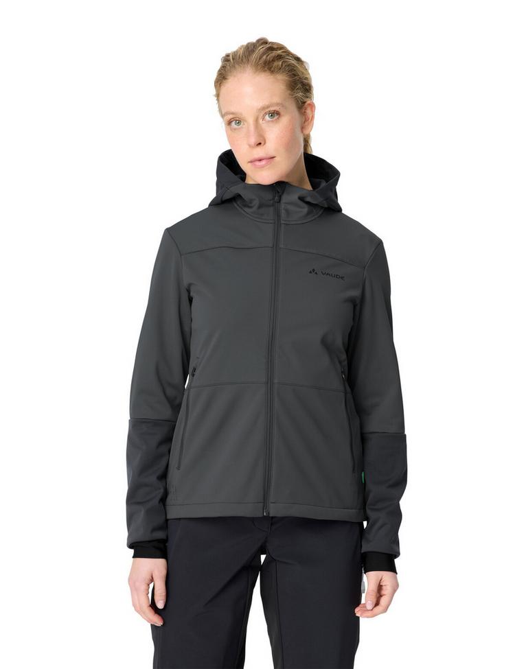 VAUDE VAUDE Women's Qimsa Hooded Softshell Jacket Fahrradjacke Damen - graphite - 0 | SportScheck