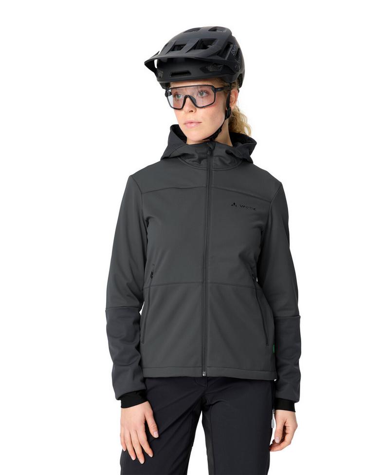 VAUDE VAUDE Women's Qimsa Hooded Softshell Jacket Fahrradjacke Damen - graphite - 2 | SportScheck