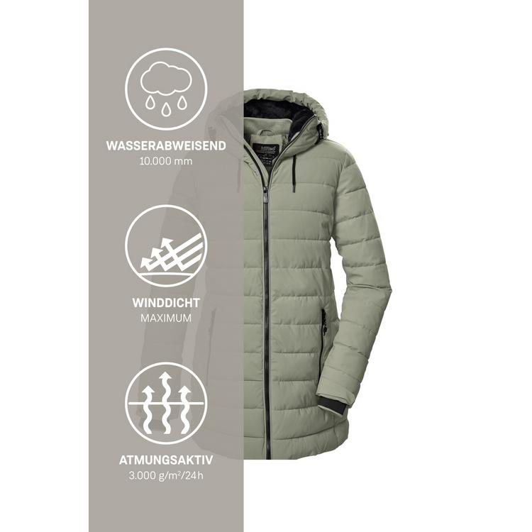 KILLTEC KILLTEC KOW 55 WMN QLTD PRK Funktionsmantel Damen - Tannengr&uuml;n2192 - 4 | SportScheck