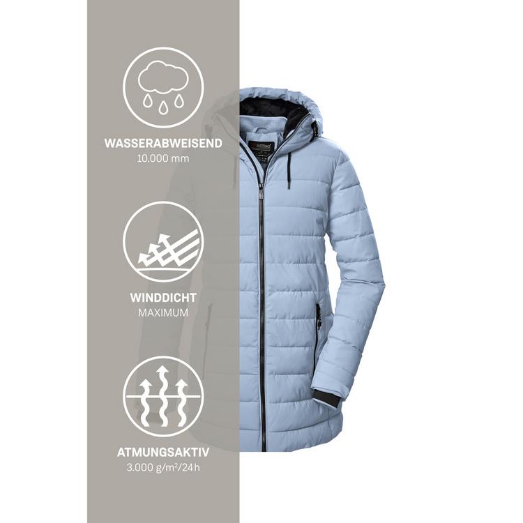 KILLTEC KILLTEC KOW 55 WMN QLTD PRK Funktionsmantel Damen - Hellblau351 - 4 | SportScheck