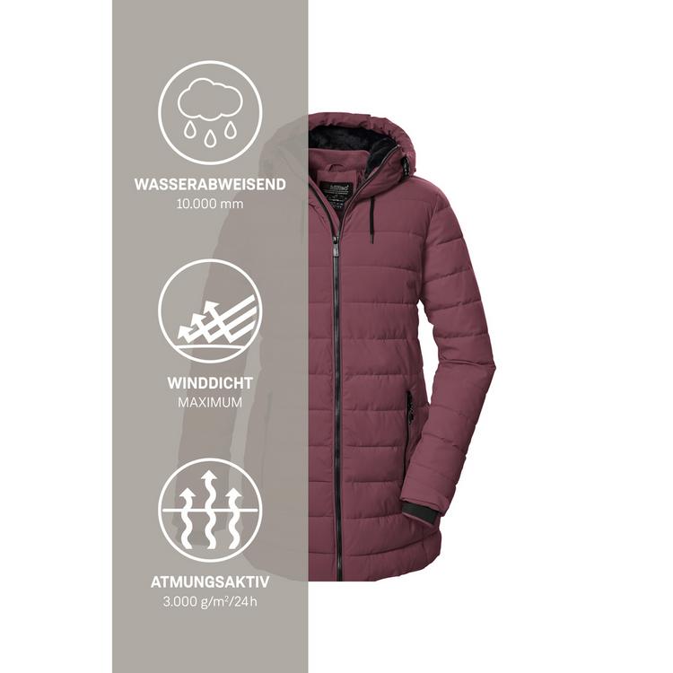 KILLTEC KILLTEC KOW 55 WMN QLTD PRK Funktionsmantel Damen - Violett3996 - 4 | SportScheck