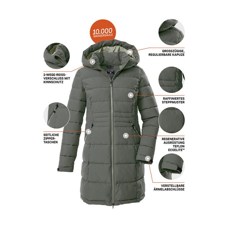 KILLTEC KILLTEC KOW 11 WMN QLTD PRK Funktionsmantel Damen - Gr&uuml;n2085 - 3 | SportScheck