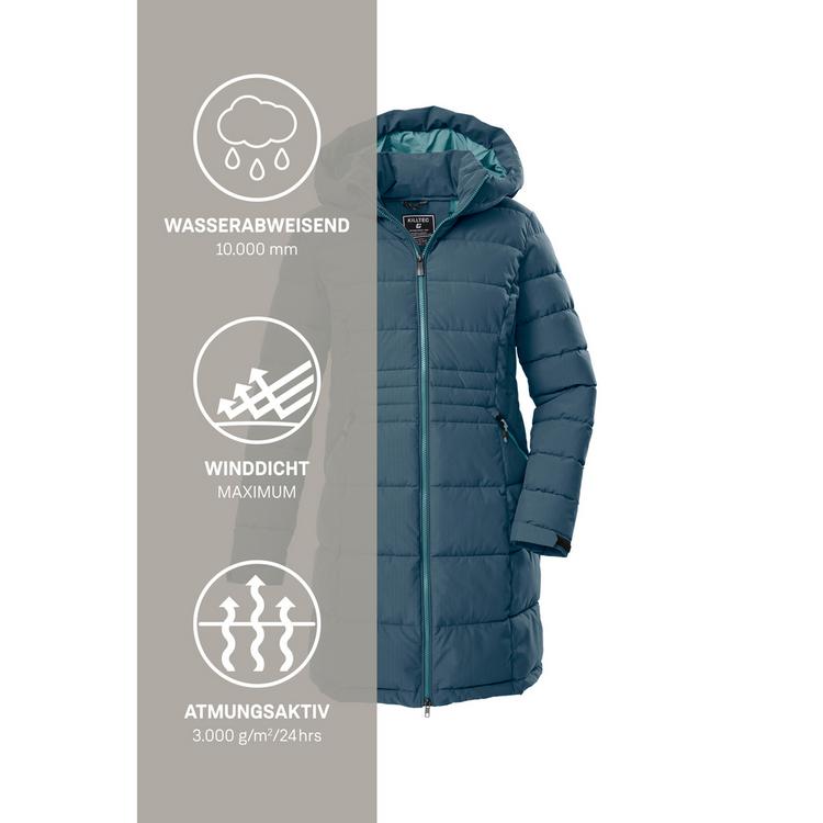 KILLTEC KILLTEC KOW 11 WMN QLTD PRK Funktionsmantel Damen - Petrol2513 - 4 | SportScheck