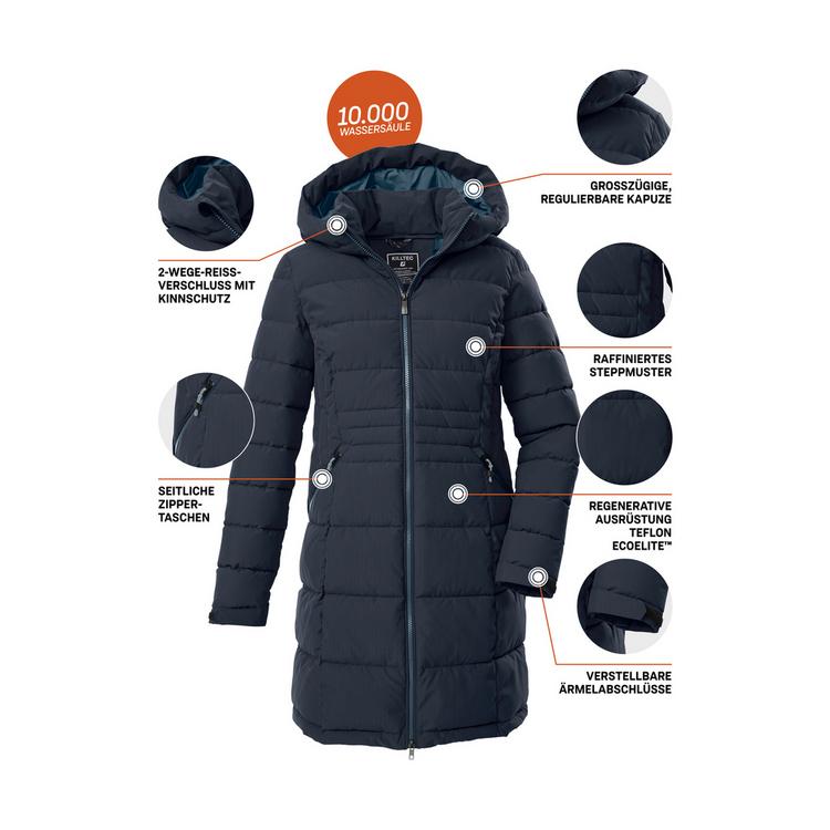 KILLTEC KILLTEC KOW 11 WMN QLTD PRK Funktionsmantel Damen - Blau3044 - 3 | SportScheck