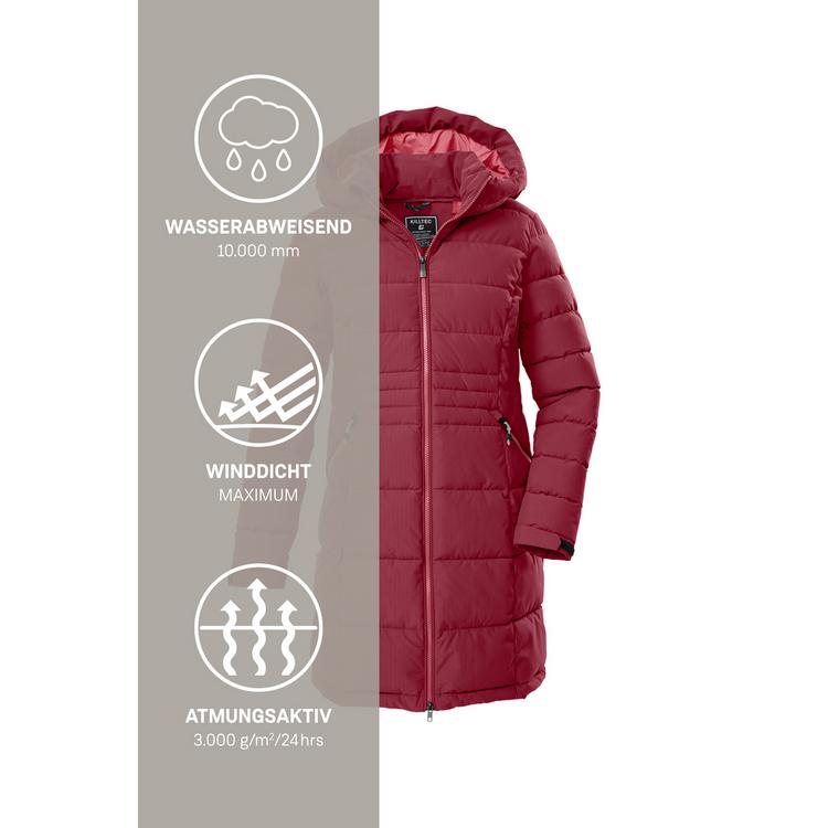 KILLTEC KILLTEC KOW 11 WMN QLTD PRK Funktionsmantel Damen - Bordeaux - 4 | SportScheck