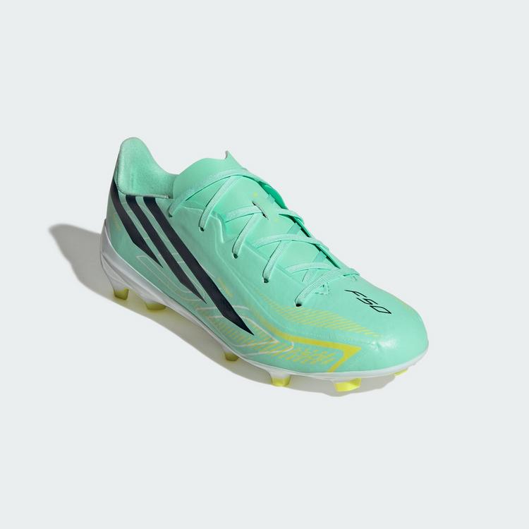 adidas adidas F50 HYPERFAST LEAGUE Kids Fu&szlig;ballschuh, Fu&szlig;ballschuhe Kinder - Pulse Mint / Night Navy / Solar Lemon - 2 | SportScheck