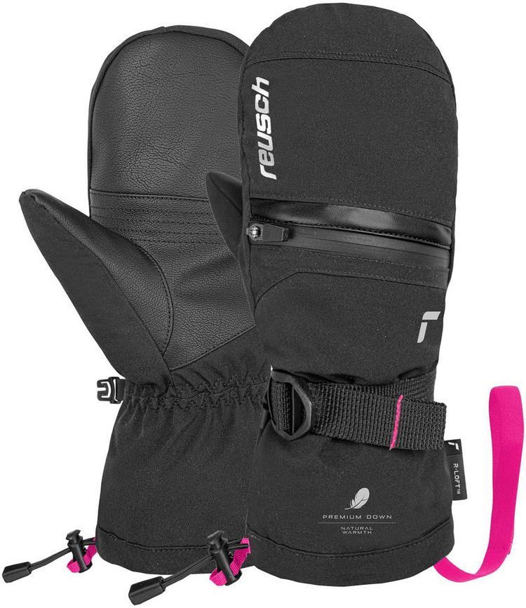 Reusch Reusch Lan R-TEX&reg; XT Junior Mitten Handschuh - 7720 black/pink glo - 0 | SportScheck