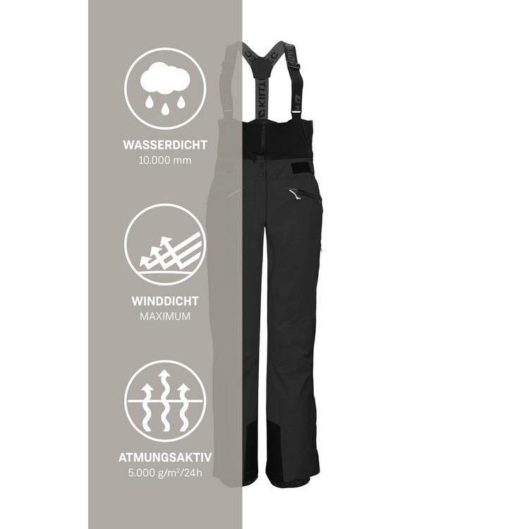 KILLTEC KILLTEC Funktionshose mit abnehmbaren Tr&auml;gern Skihose Damen - Schwarz0110 - 4 | SportScheck