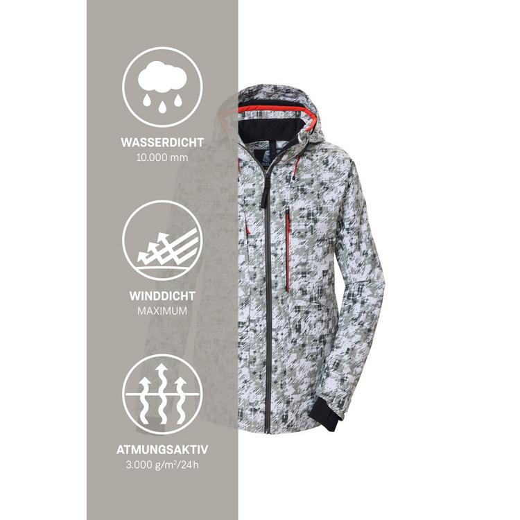 KILLTEC KILLTEC Funktionsjacke mit abzippbarer Kapuze Skijacke Herren - Wei&szlig;951 - 4 | SportScheck
