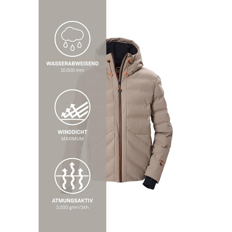 KILLTEC KILLTEC Steppjacke mit Kapuze und Schneefang Skijacke Herren - Sand8111 - 4 | SportScheck