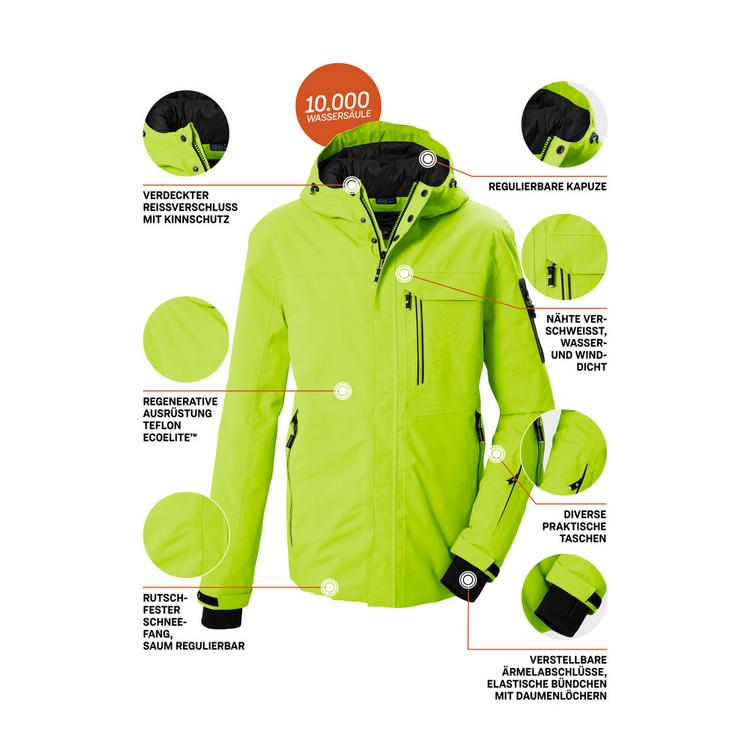 KILLTEC KILLTEC Funktionsjacke mit Kapuze Skijacke Herren - Gr&uuml;n2034 - 3 | SportScheck