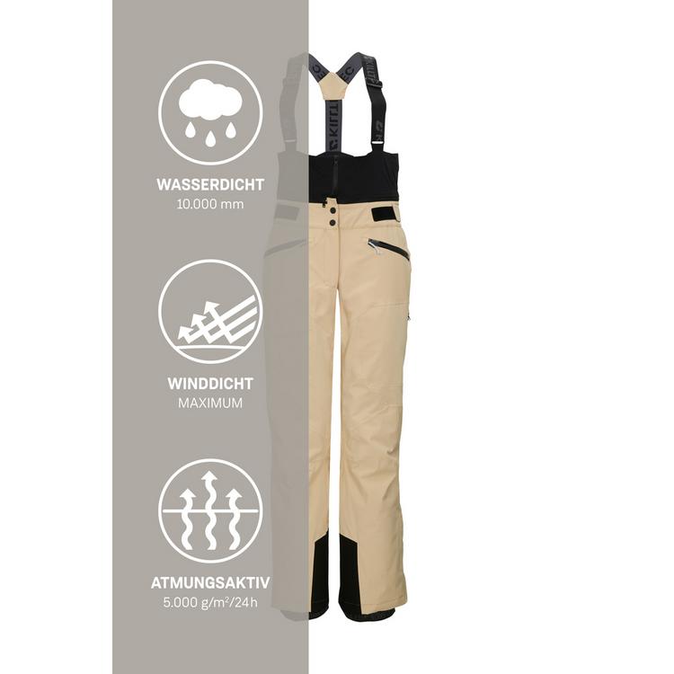 KILLTEC KILLTEC Funktionshose mit abnehmbaren Tr&auml;gern Skihose Damen - Beige8012 - 4 | SportScheck