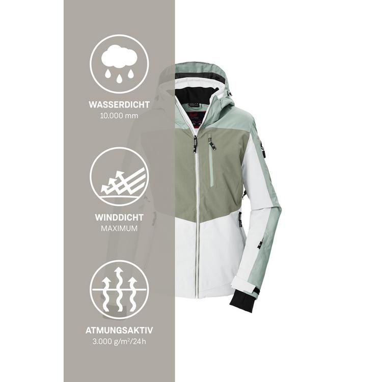 KILLTEC KILLTEC Funktionsjacke mit abzippbarer Kapuze Skijacke Damen - Wei&szlig;951 - 4 | SportScheck