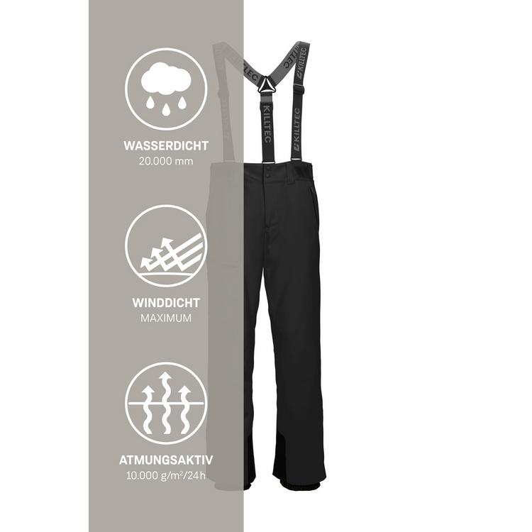 KILLTEC KILLTEC KSW 82 MN SKI PNTS Skihose Herren - Schwarz0110 - 4 | SportScheck