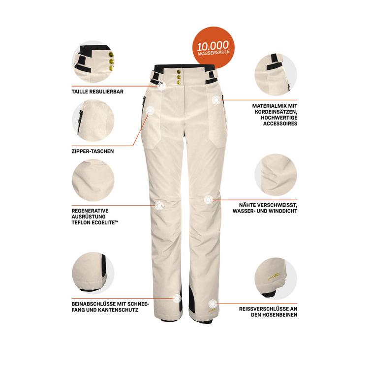 KILLTEC KILLTEC Funktionshose mit Kantenschutz Skihose Damen - Beige8026 - 3 | SportScheck
