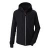 KILLTEC Funktionsjacke mit abzippbarer Kapuze Skijacke Herren - Schwarz0110