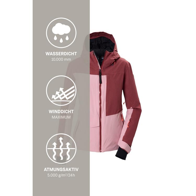 KILLTEC KILLTEC Funktionsjacke mit Kapuze Skijacke Damen - Rose4011 - 4 | SportScheck