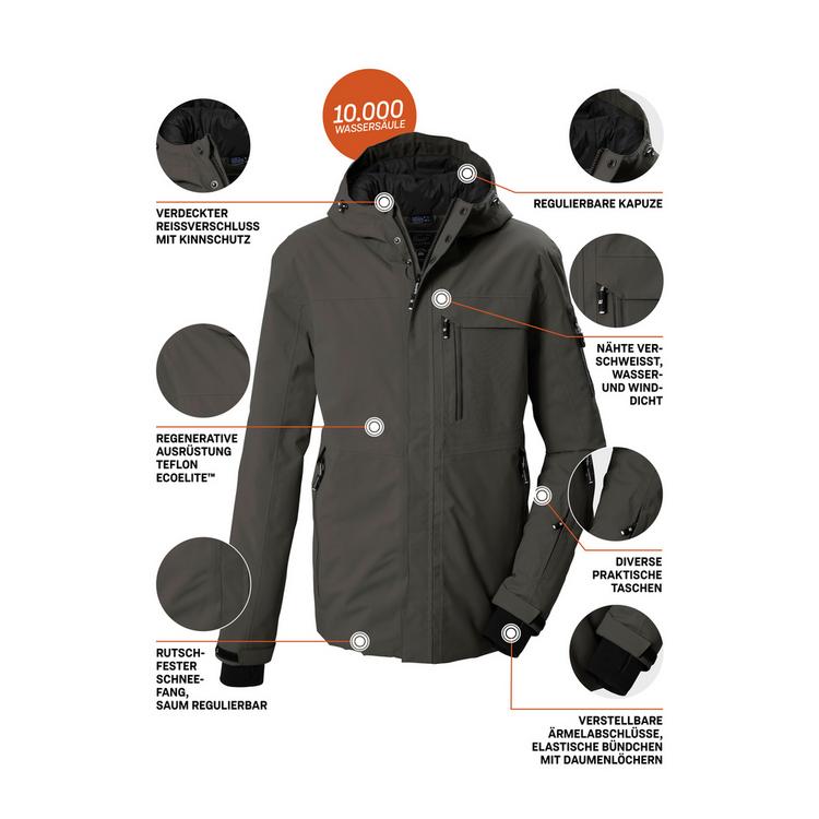 KILLTEC KILLTEC Funktionsjacke mit Kapuze Skijacke Herren - Gr&uuml;n2050 - 3 | SportScheck
