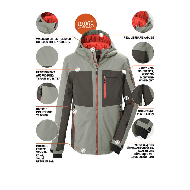 KILLTEC KILLTEC Funktionsjacke mit Kapuze Skijacke Herren - Gr&uuml;n2044 - 3 | SportScheck