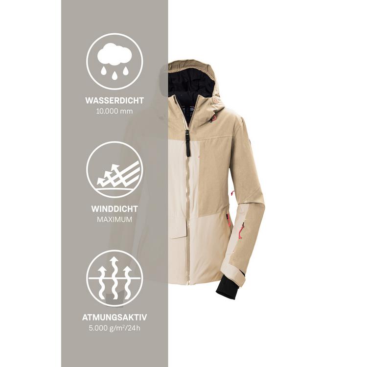 KILLTEC KILLTEC Funktionsjacke mit Kapuze Skijacke Damen - Beige8026 - 4 | SportScheck