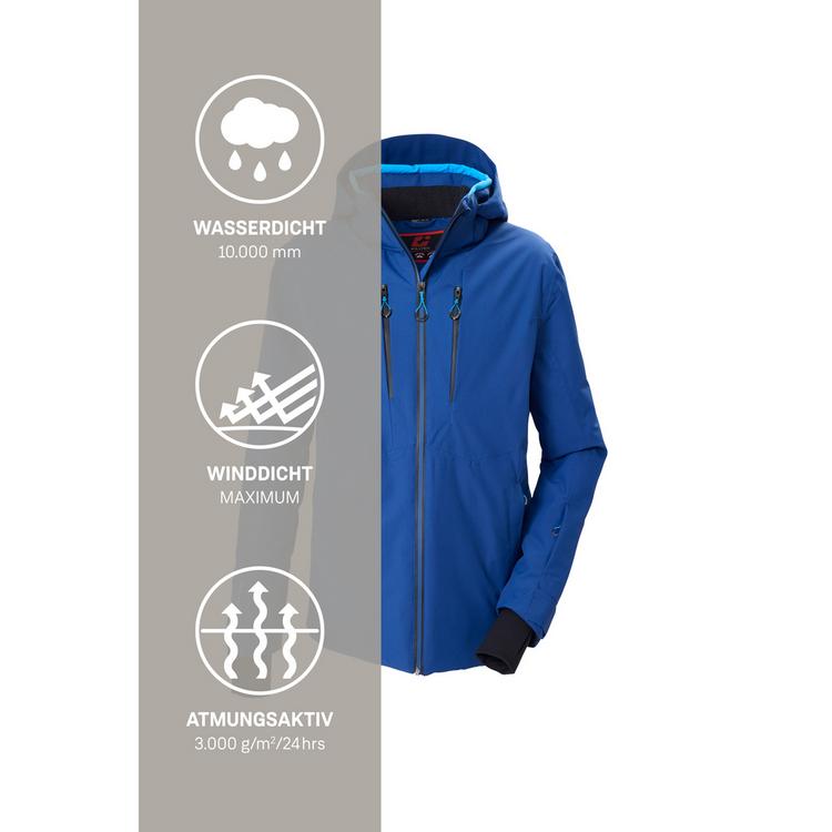 KILLTEC KILLTEC Funktionsjacke mit abzippbarer Kapuze Skijacke Herren - Marine329 - 4 | SportScheck