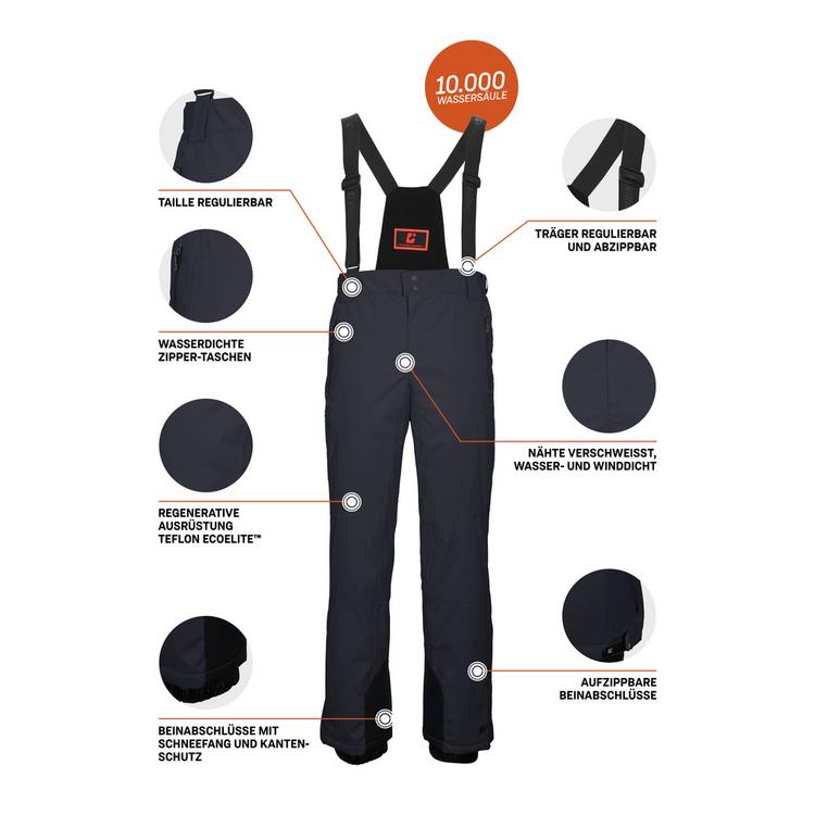 KILLTEC KILLTEC Funktionshose mit Tr&auml;gern Skihose Herren - Blau3044 - 3 | SportScheck