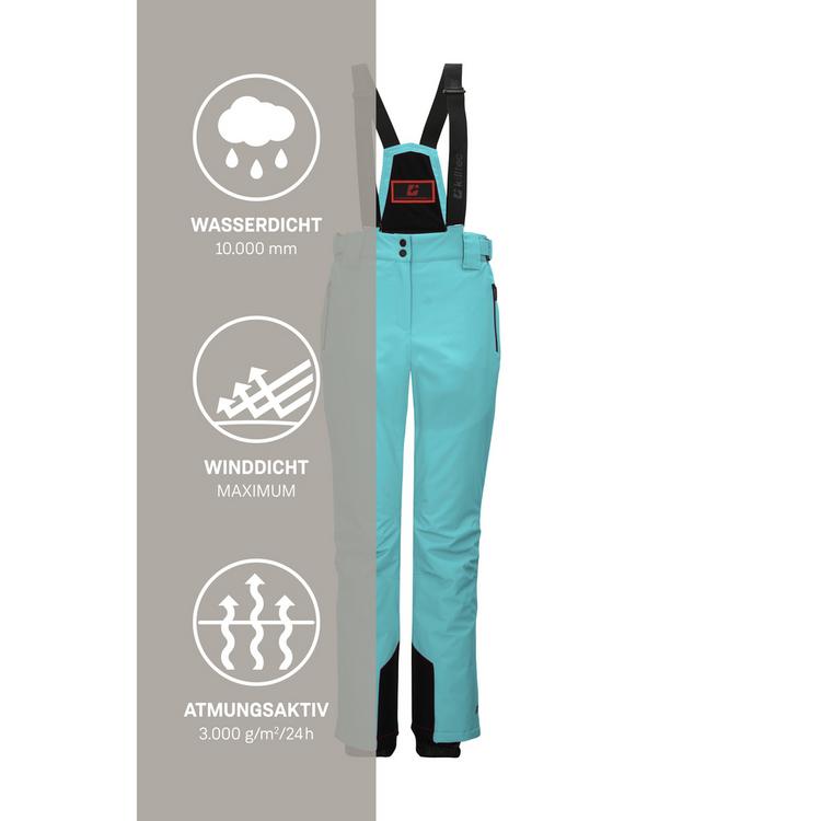 KILLTEC KILLTEC Funktionshose mit abnehmbaren Tr&auml;gern Skihose Damen - Hellblau354 - 4 | SportScheck