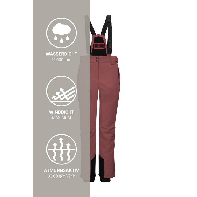 KILLTEC KILLTEC Funktionshose mit abnehmbaren Tr&auml;gern Skihose Damen - Rose4024 - 4 | SportScheck