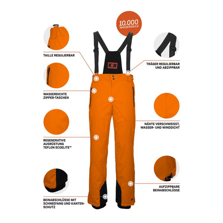 KILLTEC KILLTEC Funktionshose mit Tr&auml;gern Skihose Herren - Orange5032 - 3 | SportScheck