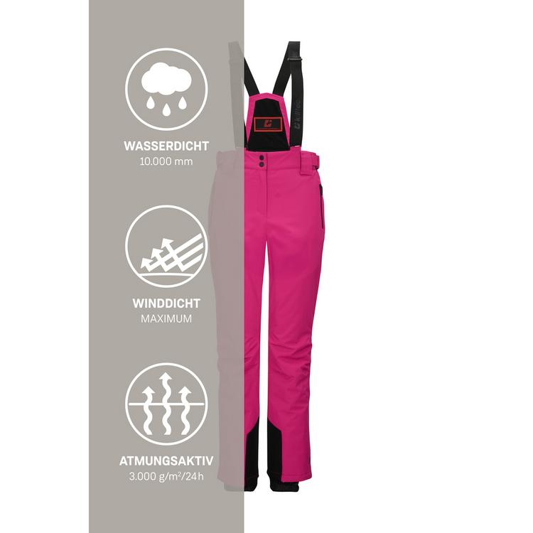 KILLTEC KILLTEC Funktionshose mit abnehmbaren Tr&auml;gern Skihose Damen - Pink4722 - 4 | SportScheck