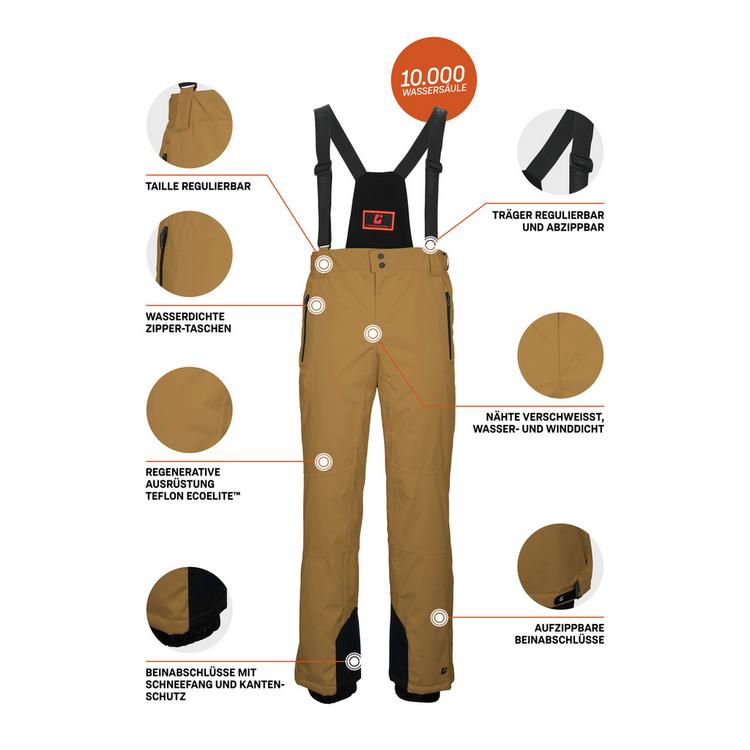 KILLTEC KILLTEC Funktionshose mit Tr&auml;gern Skihose Herren - Gelb7015 - 4 | SportScheck