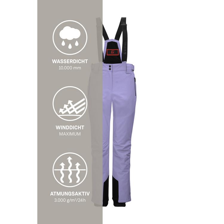 KILLTEC KILLTEC Funktionshose mit abnehmbaren Tr&auml;gern Skihose Damen - Flieder - 4 | SportScheck