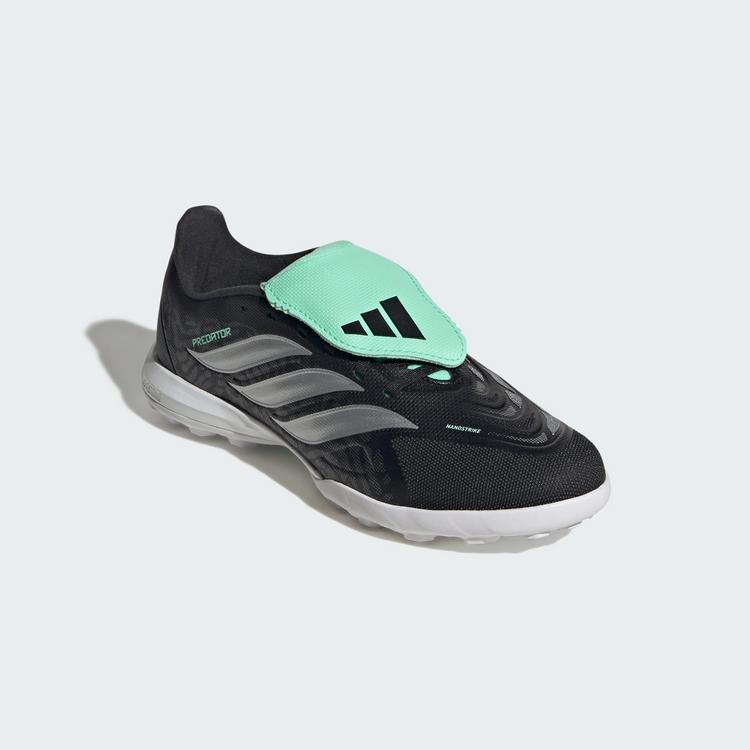 adidas adidas Predator League Kids Fu&szlig;ballschuh, Fu&szlig;ballschuhe Kinder - Core Black / Silver Metallic / Pulse Mint - 2 | SportScheck
