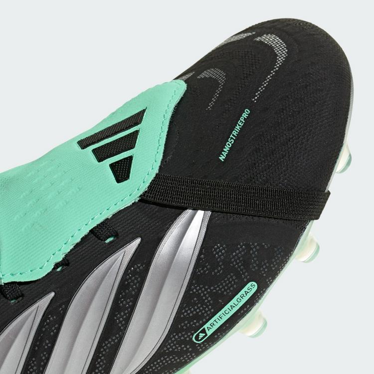 adidas adidas Predator Pro Fu&szlig;ballschuh, Kunstrasen, Fu&szlig;ballschuhe - Core Black / Silver Metallic / Pulse Mint - 5 | SportScheck