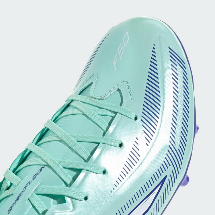 adidas adidas F50 SPARKFUSION LEAGUE Fu&szlig;ballschuh, Fu&szlig;ballschuhe Damen - Clear Mint / Cloud White / Solar Purple - 6 | SportScheck