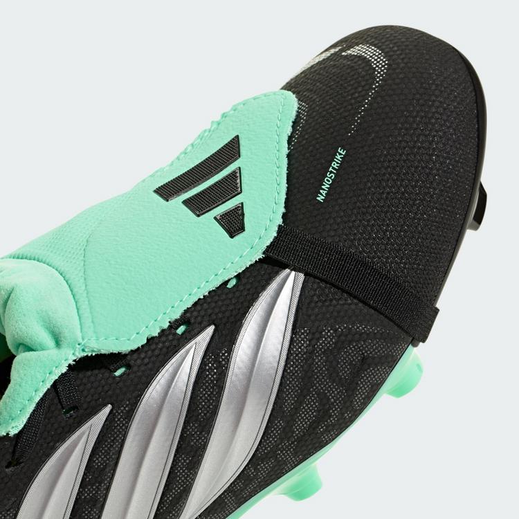 adidas adidas Predator League Fu&szlig;ballschuh, feste Fu&szlig;ballschuhe - Core Black / Silver Metallic / Pulse Mint - 5 | SportScheck