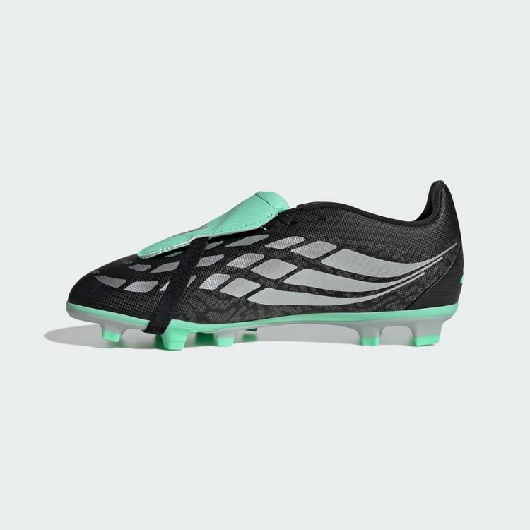 adidas adidas PREDATOR CLUB Kids Fu&szlig;ballschuh, feste Fu&szlig;ballschuhe Kinder - Core Black / Silver Metallic / Pulse Mint - 4 | SportScheck