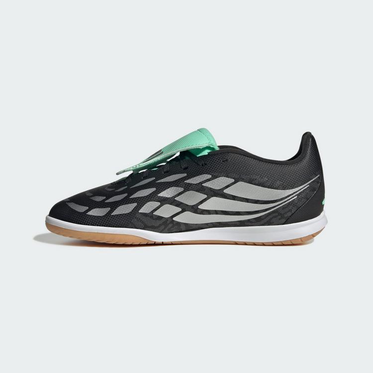 adidas adidas PREDATOR CLUB Sala Kids Fu&szlig;ballschuhe Kinder - Core Black / Silver Metallic / Pulse Mint - 4 | SportScheck