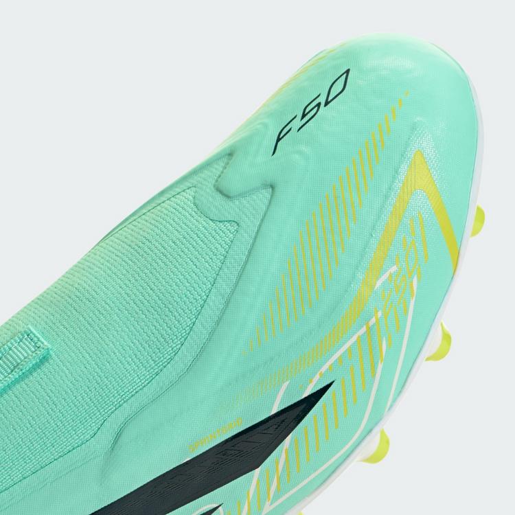 adidas adidas F50 HYPERFAST LEAGUE Kids Fu&szlig;ballschuh, Fu&szlig;ballschuhe Kinder - Pulse Mint / Night Navy / Solar Lemon - 5 | SportScheck