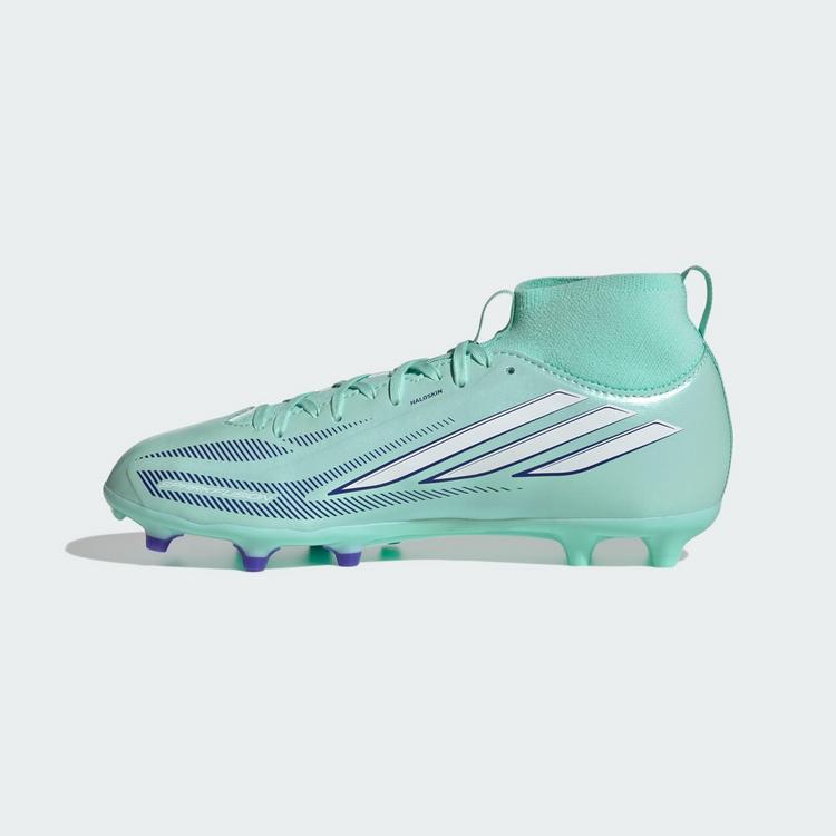 adidas adidas F50 SPARKFUSION LEAGUE Kids Fu&szlig;ballschuhe Kinder - Clear Mint / Cloud White / Solar Purple - 4 | SportScheck