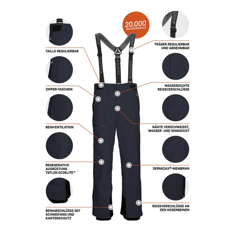 KILLTEC KILLTEC Skihose Herren - Blau3044 - 3 | SportScheck