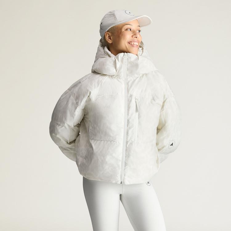 adidas adidas adidas by Stella McCartney Winterjacke, Outdoorjacke Damen - Core White / Orbit Grey - 0 | SportScheck