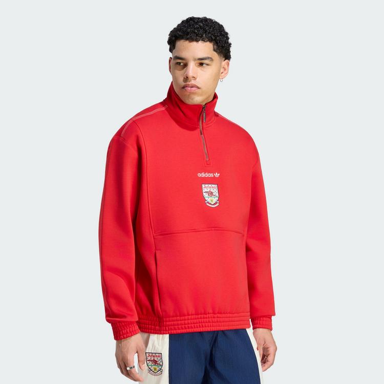 adidas adidas Arsenal FC EQT Oberteil, Rei&szlig;verschluss Sweatshirt Herren - Better Scarlet - 0 | SportScheck