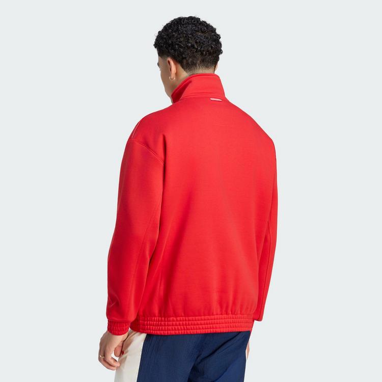 adidas adidas Arsenal FC EQT Oberteil, Rei&szlig;verschluss Sweatshirt Herren - Better Scarlet - 1 | SportScheck