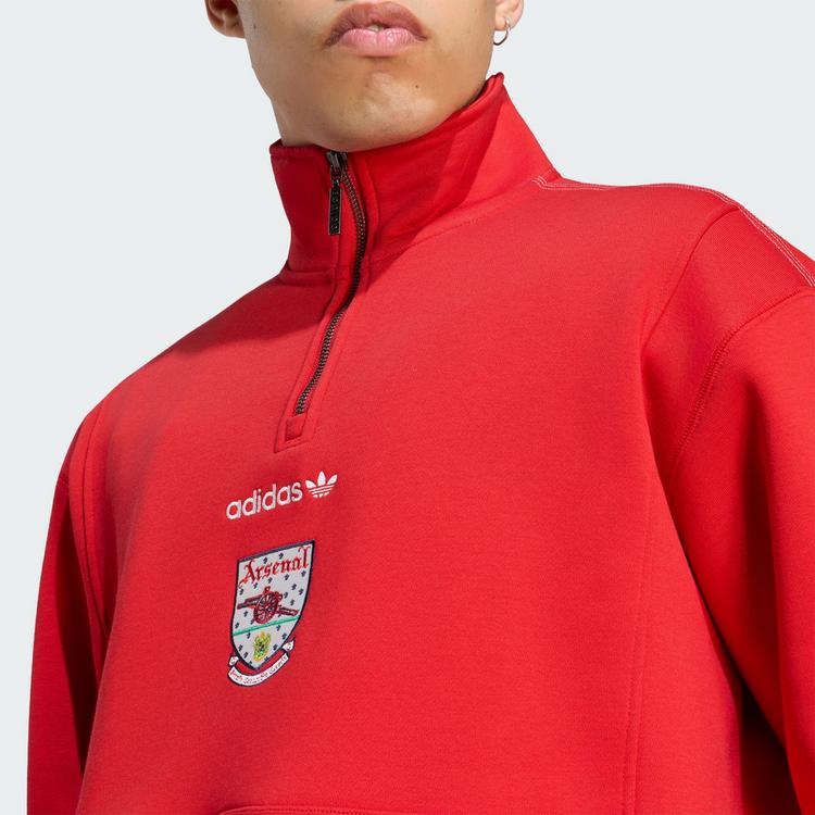 adidas adidas Arsenal FC EQT Oberteil, Rei&szlig;verschluss Sweatshirt Herren - Better Scarlet - 0 | SportScheck