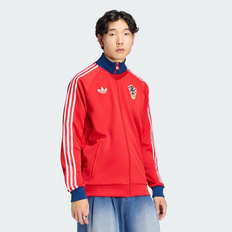 adidas adidas Kroatien Originals Jacke Trainingsjacke Herren - Better Scarlet - 1 | SportScheck