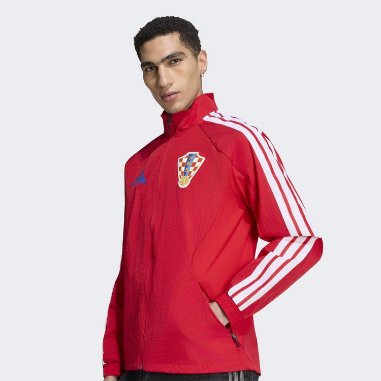 adidas adidas Kroatien Anthem Heimjacke Trainingsjacke Herren - Better Scarlet - 0 | SportScheck
