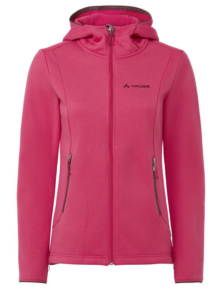 VAUDE VAUDE Women's Idris Fleece Hoody Outdoorjacke Damen - hibiscus pink - 0 | SportScheck