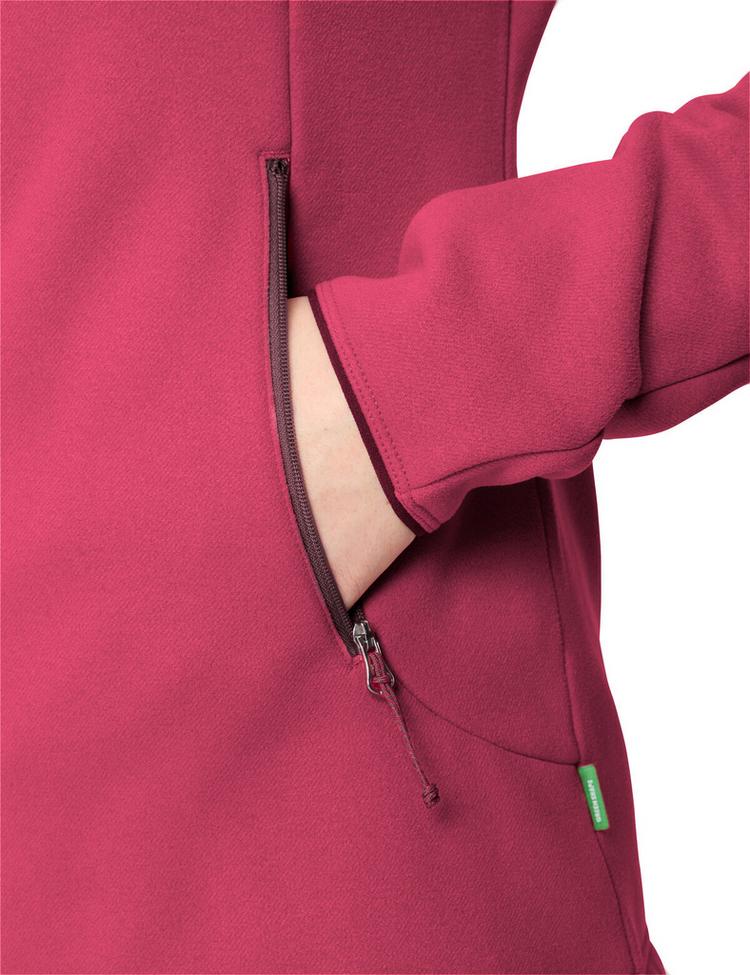 VAUDE VAUDE Women's Idris Fleece Hoody Outdoorjacke Damen - hibiscus pink - 0 | SportScheck